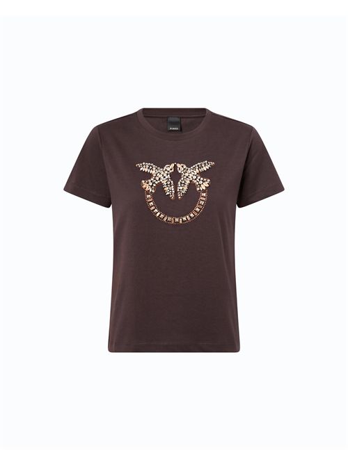 T-shirt con logo Love Birds gioiello PINKO | 100535A3JP/L72
